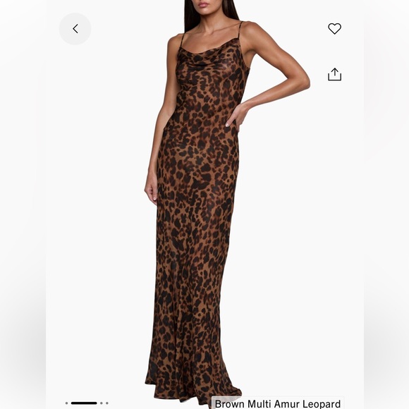 L'AGENCE Dresses & Skirts - L'AGENCE Brown Leopard Print Maxi Dress